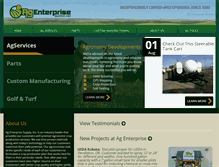 Tablet Screenshot of agenterprise.com